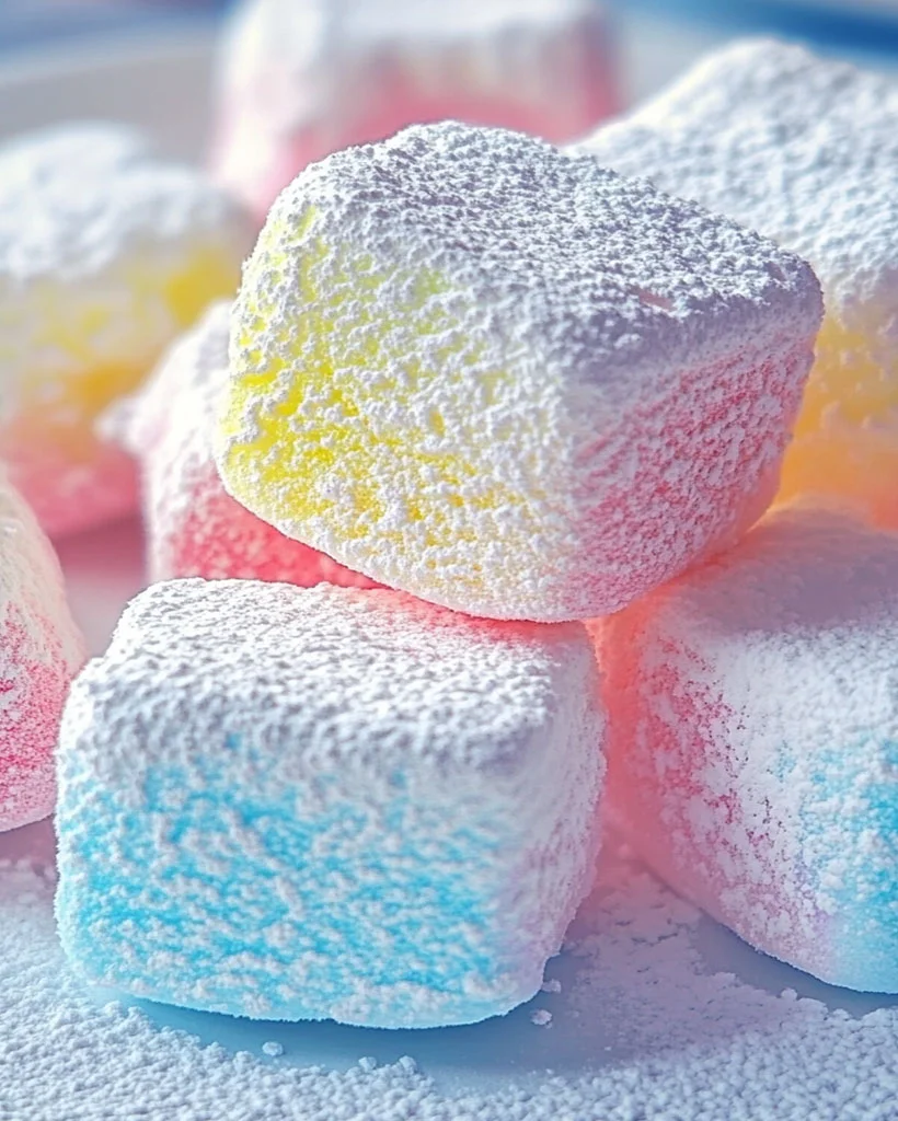 Homemade cotton candy marshmallows – Easy Dessert Recipe