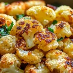 Crispy Parmesan Roasted Cauliflower – Healthy & Easy