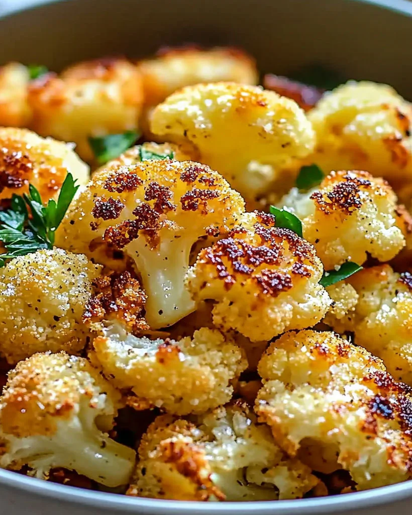 Crispy Parmesan Roasted Cauliflower – Healthy & Easy