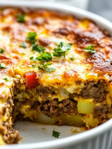 Easy Sausage Potato Frittata – Gluten-free breakfast casserole