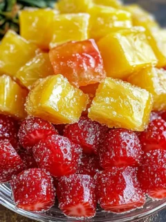 Homemade Strawberries and Pineapple Candy – Healthy Snack
