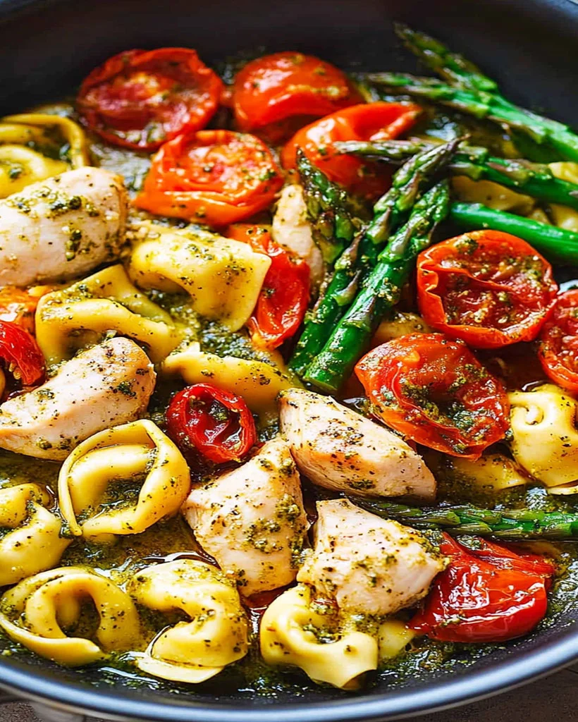 Pesto Chicken Tortellini – Easy One-Pan Dinner Recipe