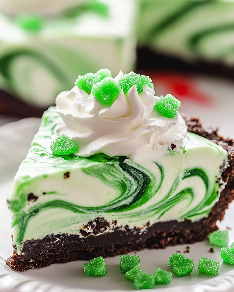 Mint Chocolate Swirl Cheesecake Pie – Best Dessert Idea