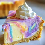 Unicorn Swirl Cheesecake – Easy Rainbow Dessert Recipe