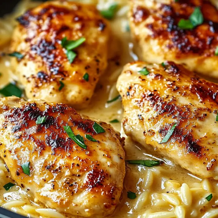 Creamy Parmesan Chicken and Orzo – Easy Family Dinner