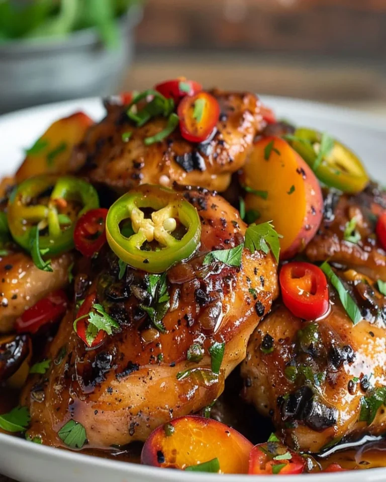 Honey Jalapeño Peach Chicken – Easy Dinner Ideas