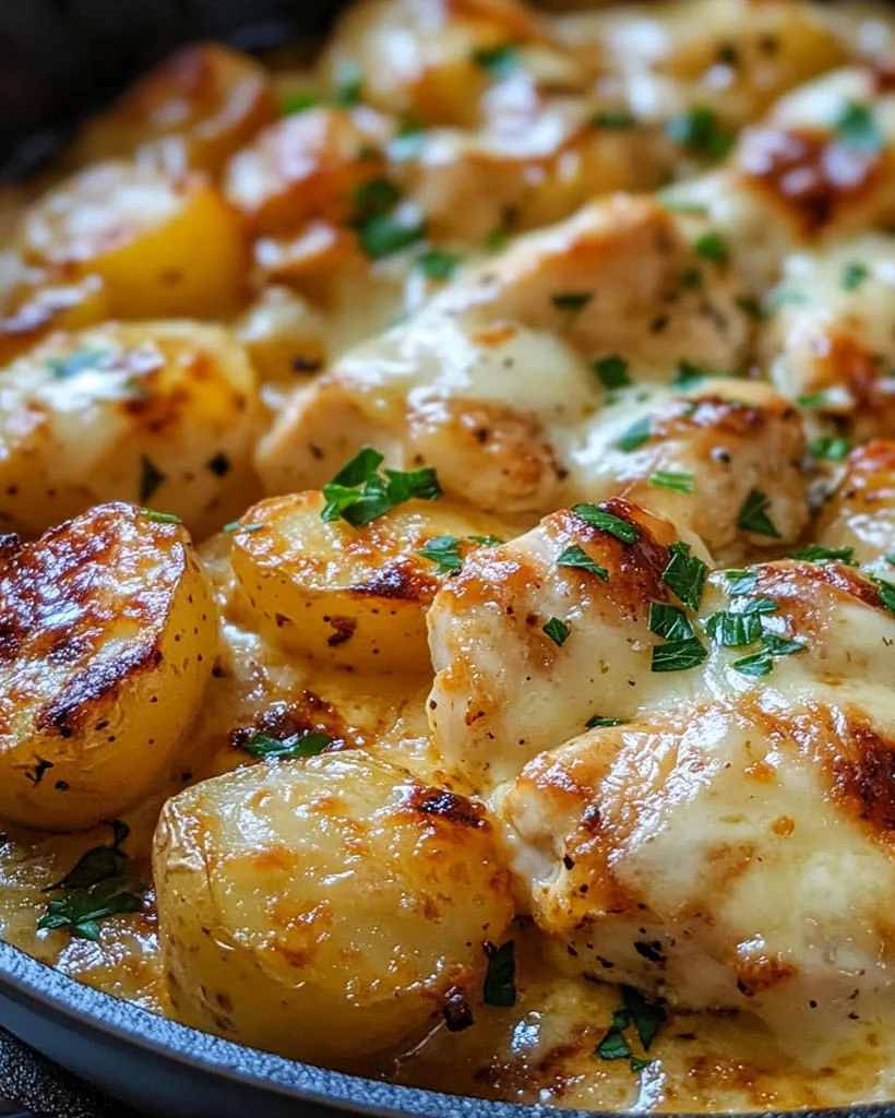 Garlic Parmesan Chicken and Potatoes - Easy One-Pan Dinner 62 Garlic Parmesan Chicken and Potatoes - Easy One-Pan Dinner