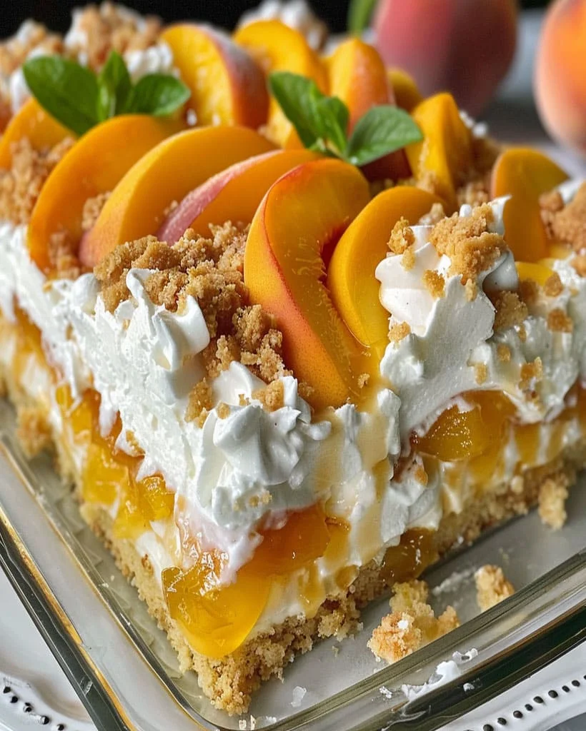 Peach Cobbler Poke Cake – Easy Creamy Dessert Recipe 54 Peach Cobbler Poke Cake – Easy Creamy Dessert Recipe