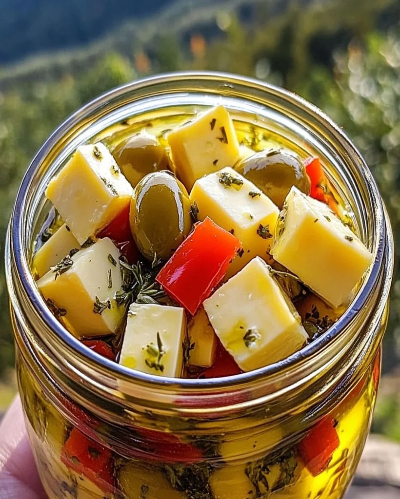 Mediterranean Marinated Cheese and Olive - Easy appetizer idea 61 Mediterranean Marinated Cheese and Olive - Easy appetizer idea