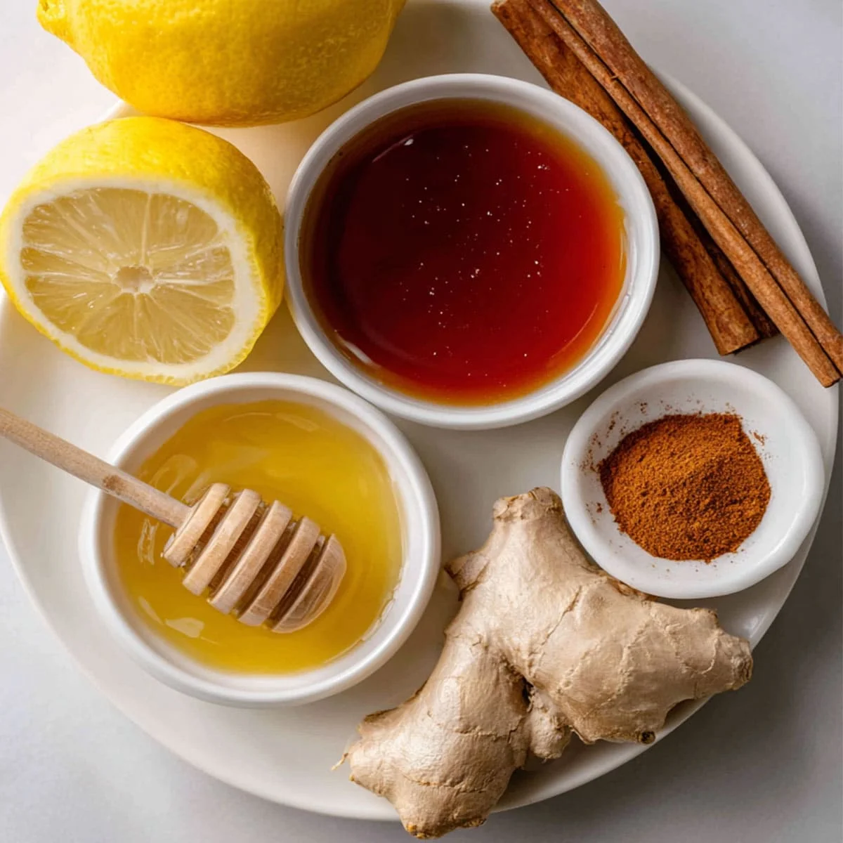Natural Zepbound Recipe – 5-Min Weight Loss Fix 40 Natural Zepbound recipe ingredients on a white plate