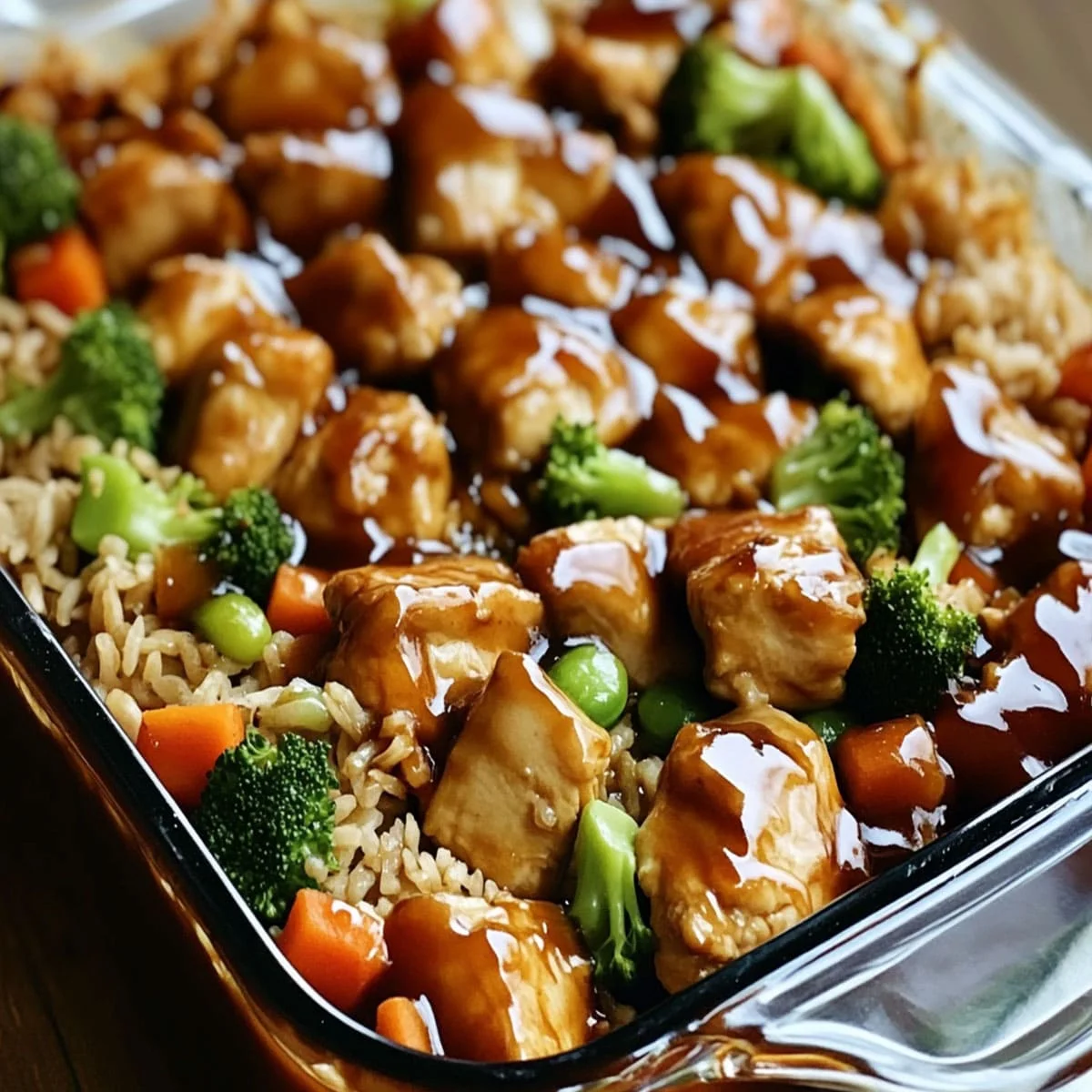 Teriyaki Chicken Casserole – Easy Family Dinner Idea 67 Quick chicken casserole with homemade teriyaki sauce and steamed rice