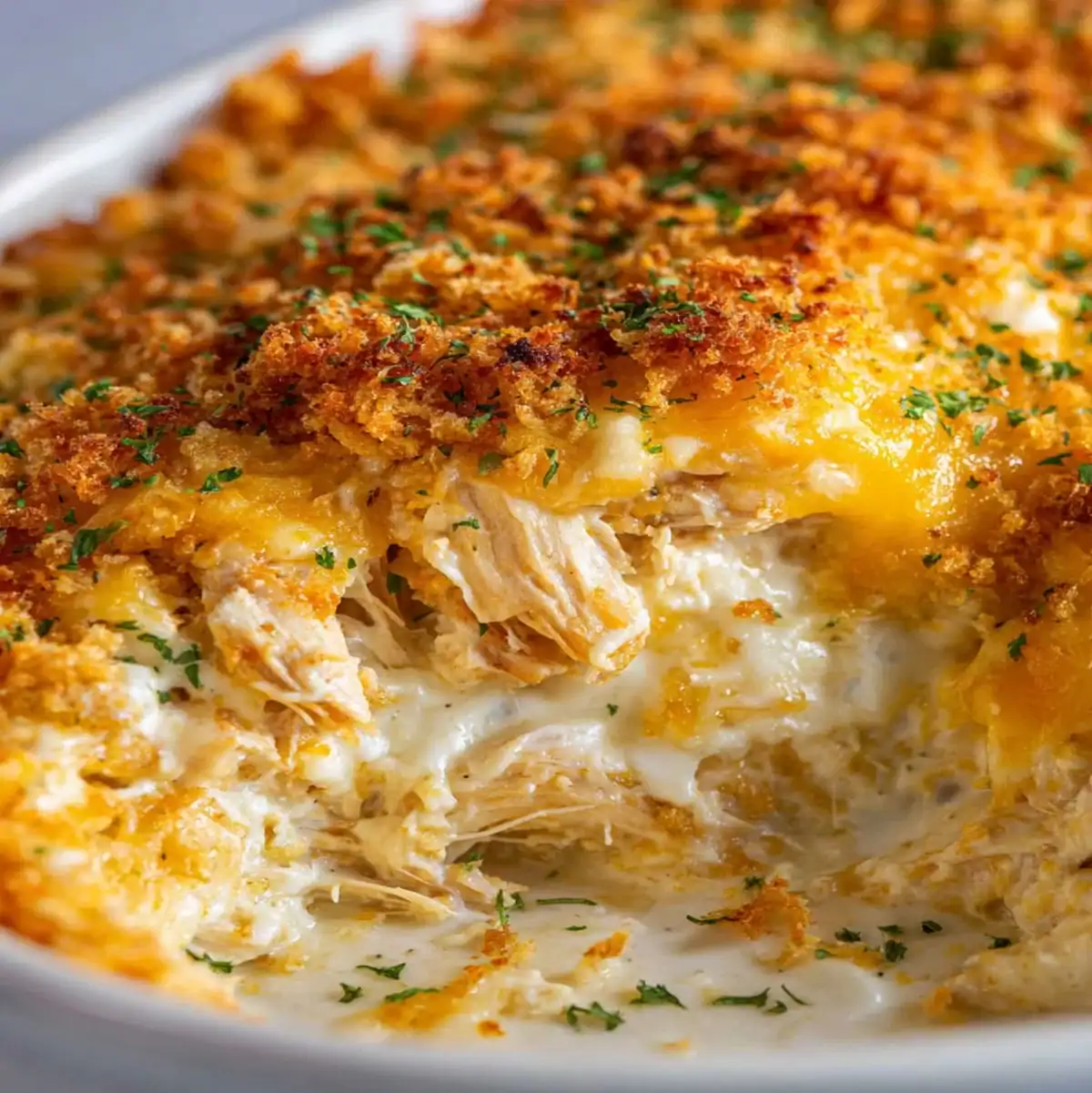 Million Dollar Chicken Casserole | Easy Dinner Idea 69 Cheesy baked chicken casserole with cream cheese and crackers