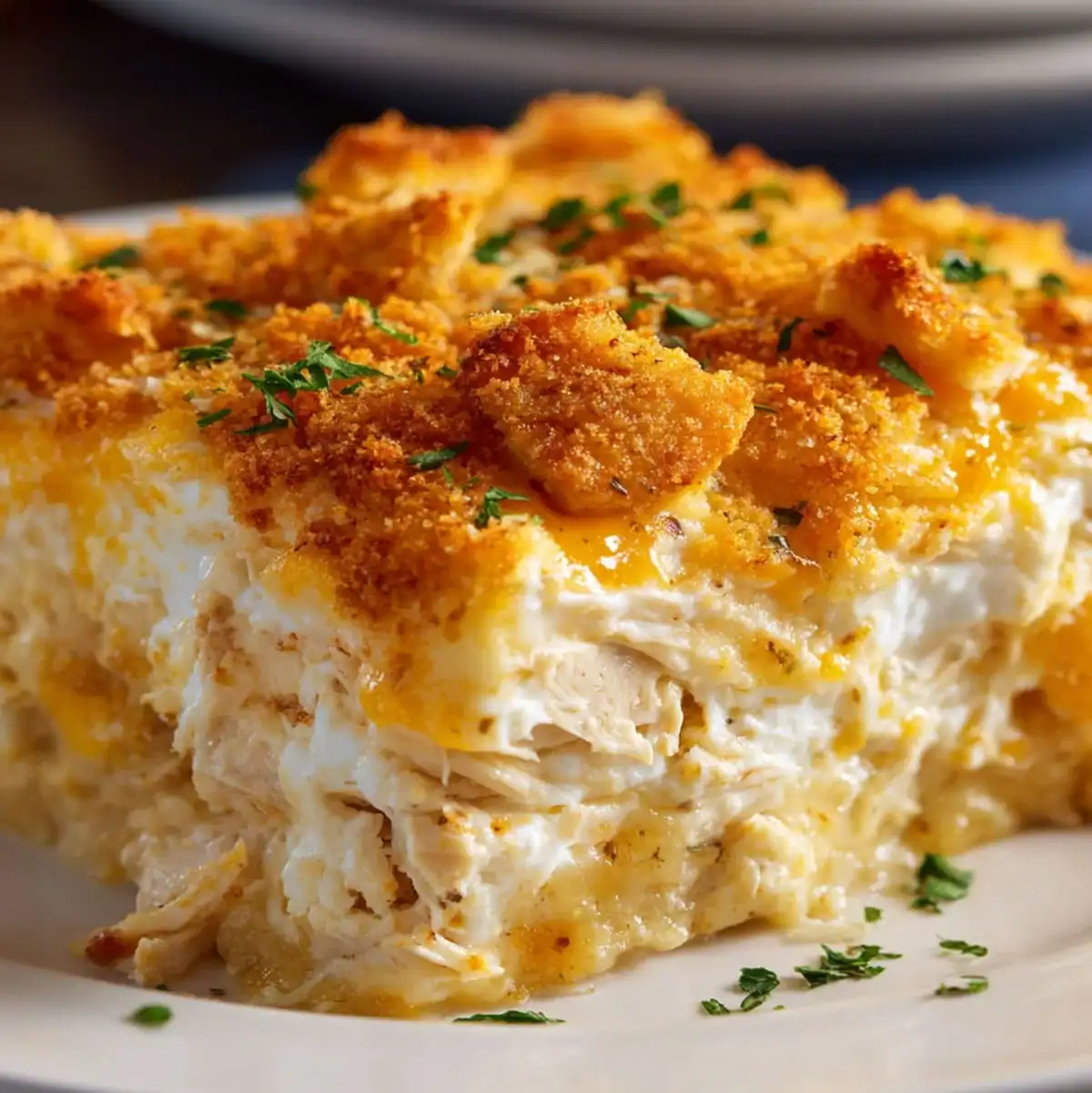 Million Dollar Chicken Casserole | Easy Dinner Idea 71 Million Dollar Chicken Casserole with creamy layers and Ritz topping